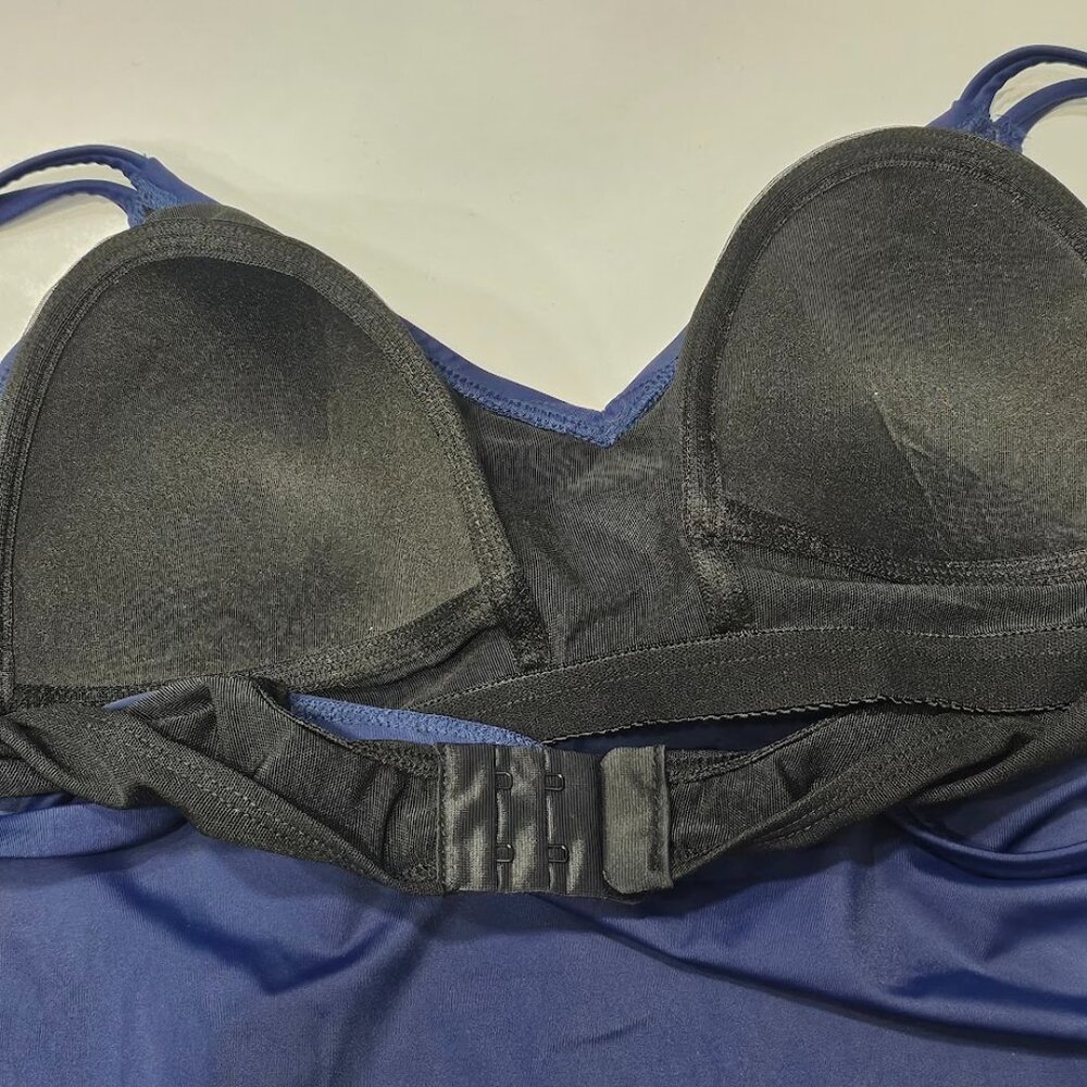 Swim Solutions Midnight Princess High-Low Tankini Top - Picture 7 of 10